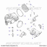 ENGINE, THROTTLE BODY AND FUEL RAIL