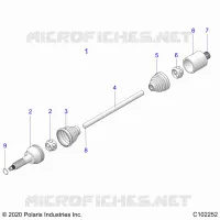 DRIVE TRAIN, REAR DRIVE SHAFT