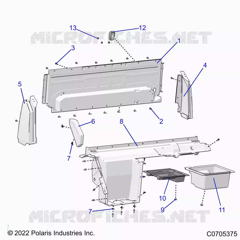 REAR BODYWORK CLOSEOFF, AND FENDERS