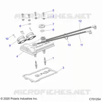 ENGINE, THROTTLE BODY AND VALVE COVER