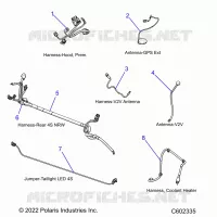 ELECTRICAL, WIRE HARNESSES, HOOD/JUMPERS, GPS