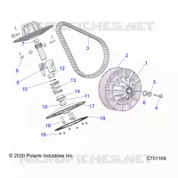 DRIVE TRAIN, SECONDARY CLUTCH