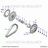 DRIVE TRAIN, SECONDARY CLUTCH