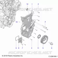 ENGINE, FRONT COVER ASSEMBLY