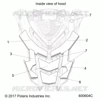 HOOD FOAM/FIBER