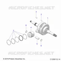 ENGINE, CRANKSHAFT AND PISTON