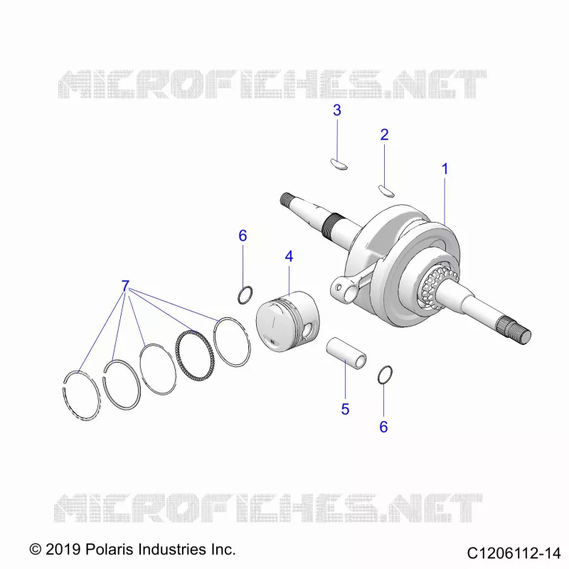 ENGINE, CRANKSHAFT AND PISTON