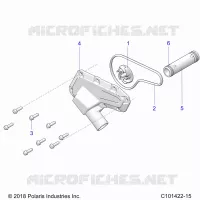 ENGINE, WATERPUMP IMPELLER AND COVER