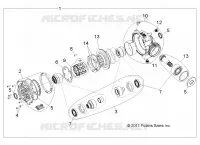 DRIVE TRAIN, FRONT GEARCASE INTERNALS 1332842
