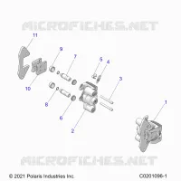 BRAKES, FRONT BRAKE CALIPER