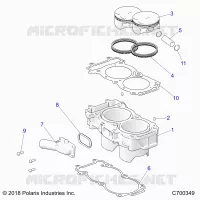 CYLINDER AND PISTON