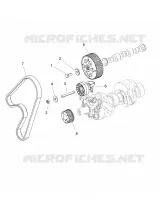 ENGINE, TIMING PULLEY, TIMING BELT, JOCKEY PULLEY