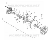 DRIVE CLUTCH ASSEMBLY XLT/0930767,XLT SP/0930667    XLT SKS/0930567 (4923012301026A)