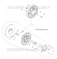 DRIVE TRAIN, SECONDARY CLUTCH