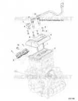 ENGINE, THROTTLE BODY AND VALVE COVER