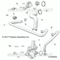 ENGINE, WATERPUMP AND BYPASS