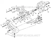GEARCASE/BRAKE AND CHAIN COVER MOUNTING SCRAMBLER W967840 (4935823582C003)