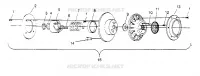 DRIVEN CLUTCH ASSEMBLY RXL TOURING 0950869 (4928982898C005)