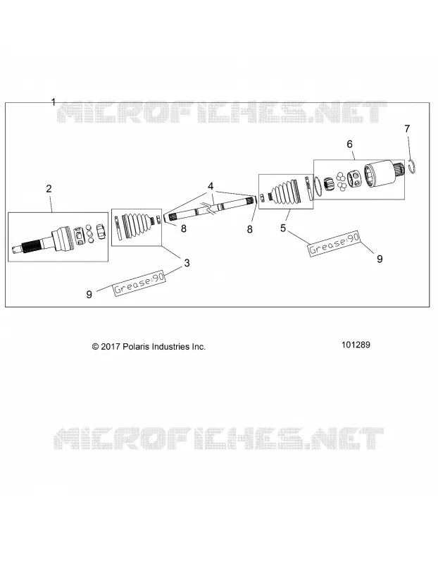 DRIVE TRAIN, REAR DRIVE SHAFT