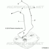 BODY, FUEL LINES, STD.