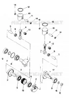 PISTON AND CRANKSHAFT SPORT (4912701270035A)