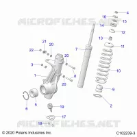SUSPENSION, FRONT STRUT 