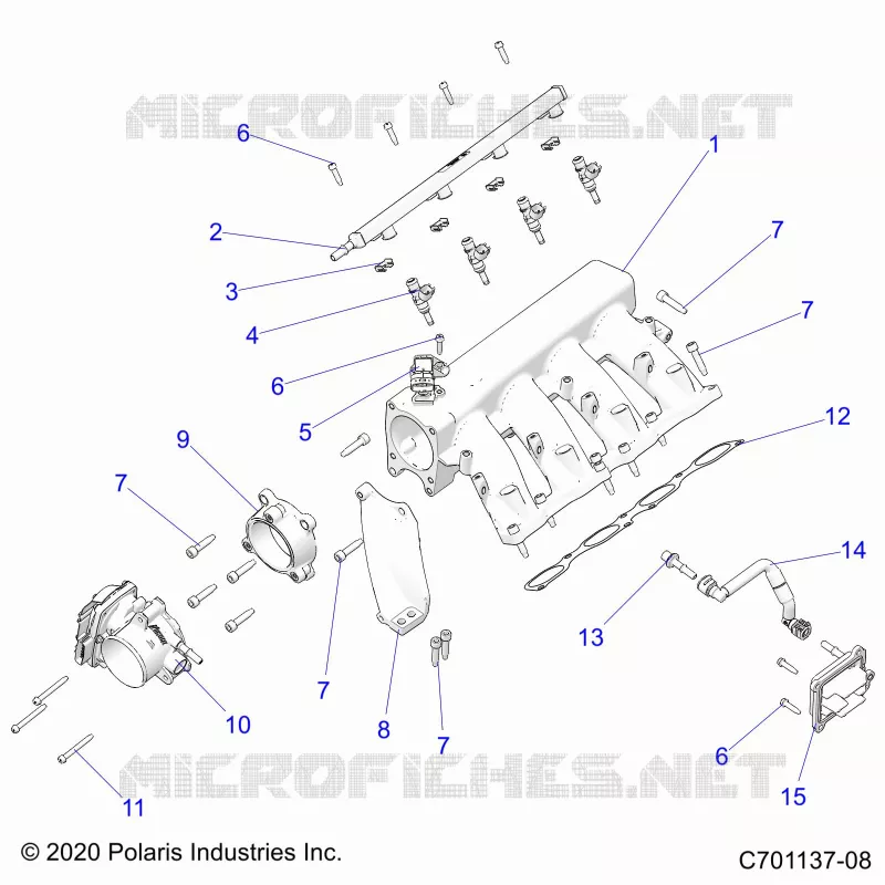 INTAKE MANIFOLD, FUEL RAIL AND RELATED