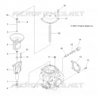 ENGINE, CARBURETOR UPPER