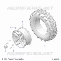 WHEELS, FRONT TIRE