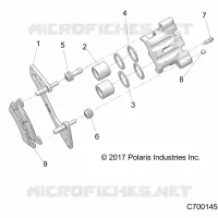 BRAKES, REAR CALIPER