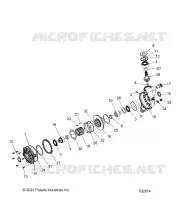 DRIVE TRAIN, FRONT GEARCASE INTERNALS