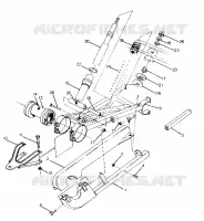 REAR SWING ARM   SHOCK (4915951595027A)