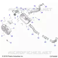 DRIVE TRAIN, CLUTCH COVER AND DUCTING