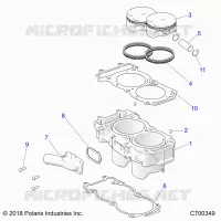 CYLINDER AND PISTON