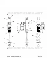 SUSPENSION, REAR SHOCK TRACK, VELOCITY 7045537