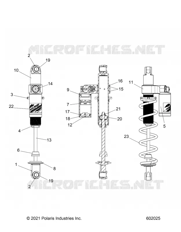 SUSPENSION, REAR SHOCK TRACK, VELOCITY 7045537