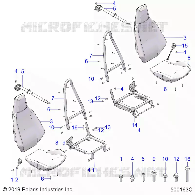SEAT AND SEAT BELT MOUNTING
