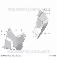 BODY, FRONT MUD GUARDS