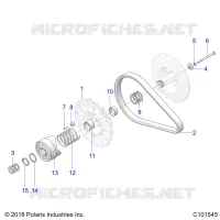 DRIVE TRAIN, SECONDARY CLUTCH