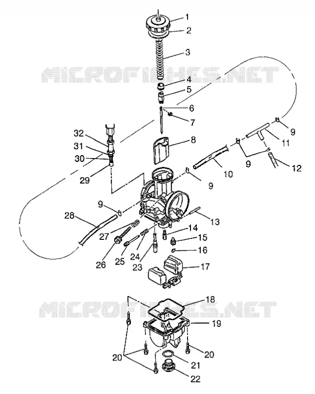 CARBURETOR 700 RMK 0970966, 700 SKS 0970566, AND EUROPEAN 700 SKS E970566 (4938573857C010)