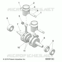 ENGINE, PISTON AND CRANKSHAFT