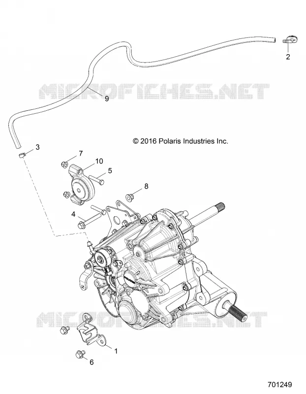 DRIVE TRAIN, MAIN GEARCASE MOUNTING- Z18VHA57B2 (701249)