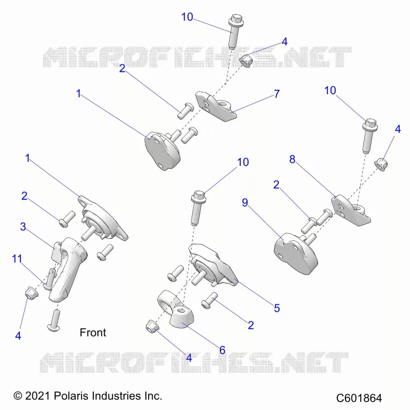 ENGINE, MOUNTING & LONG BLOCK