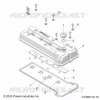 ENGINE, VALVE COVER