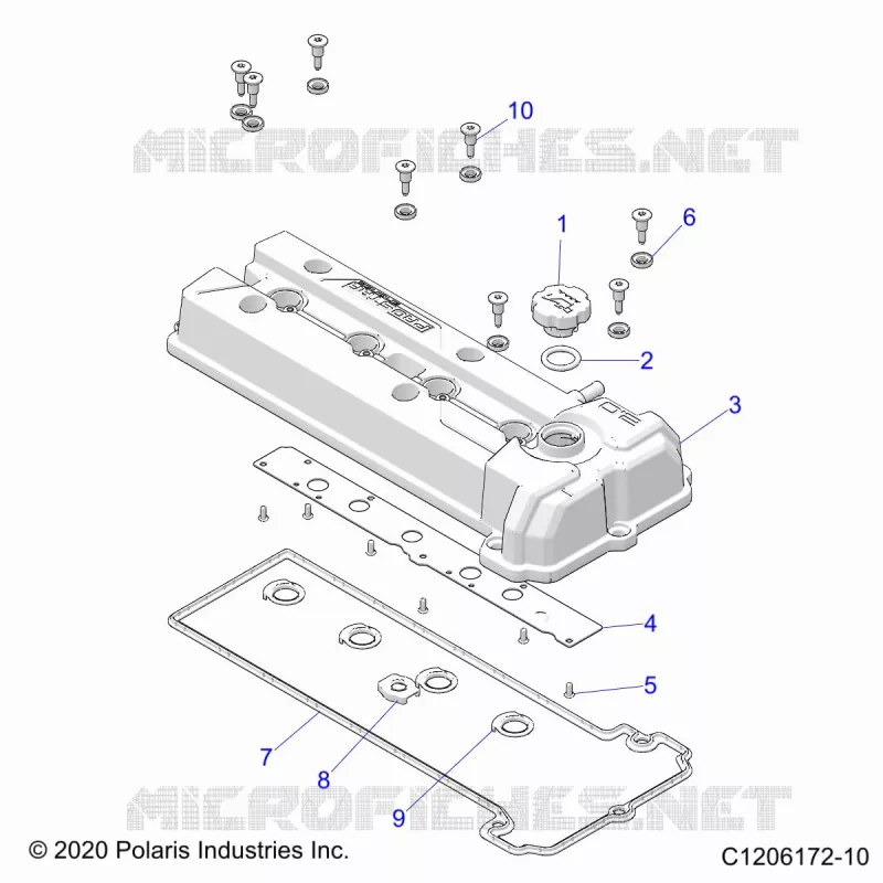 ENGINE, VALVE COVER