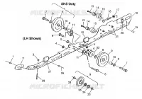 RAIL MOUNTING (SUSPENSION) 700 RMK 0970966, 700 SKS 0970566, AND EUROPEAN 7 (4938573857B011)