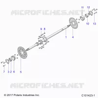 REAR SUSPENSION AXLE