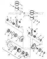 PISTON   CRANKSHAFT 440 LC 0972760 (4938353835C007)