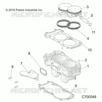 CYLINDER AND PISTON