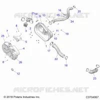 DRIVE TRAIN, CLUTCH COVER AND DUCTING